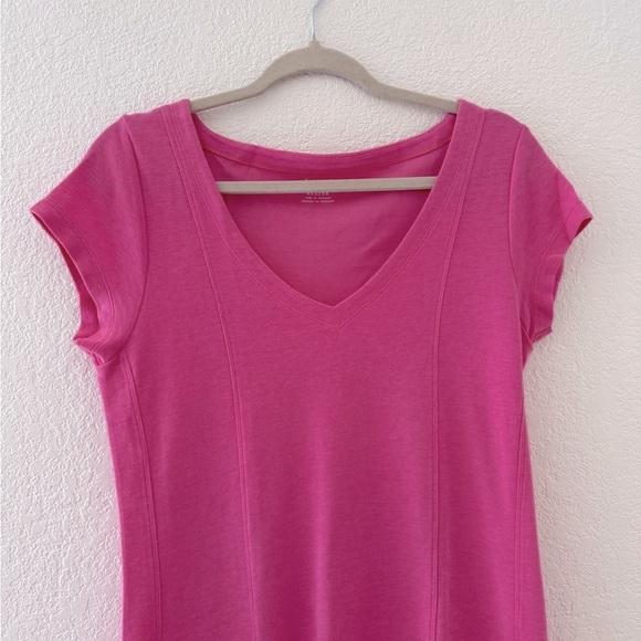 Toad & Co / Horny Toad M Pullover Pink Shirt Dress Single Pocket Cotton Blend - Picture 3 of 8